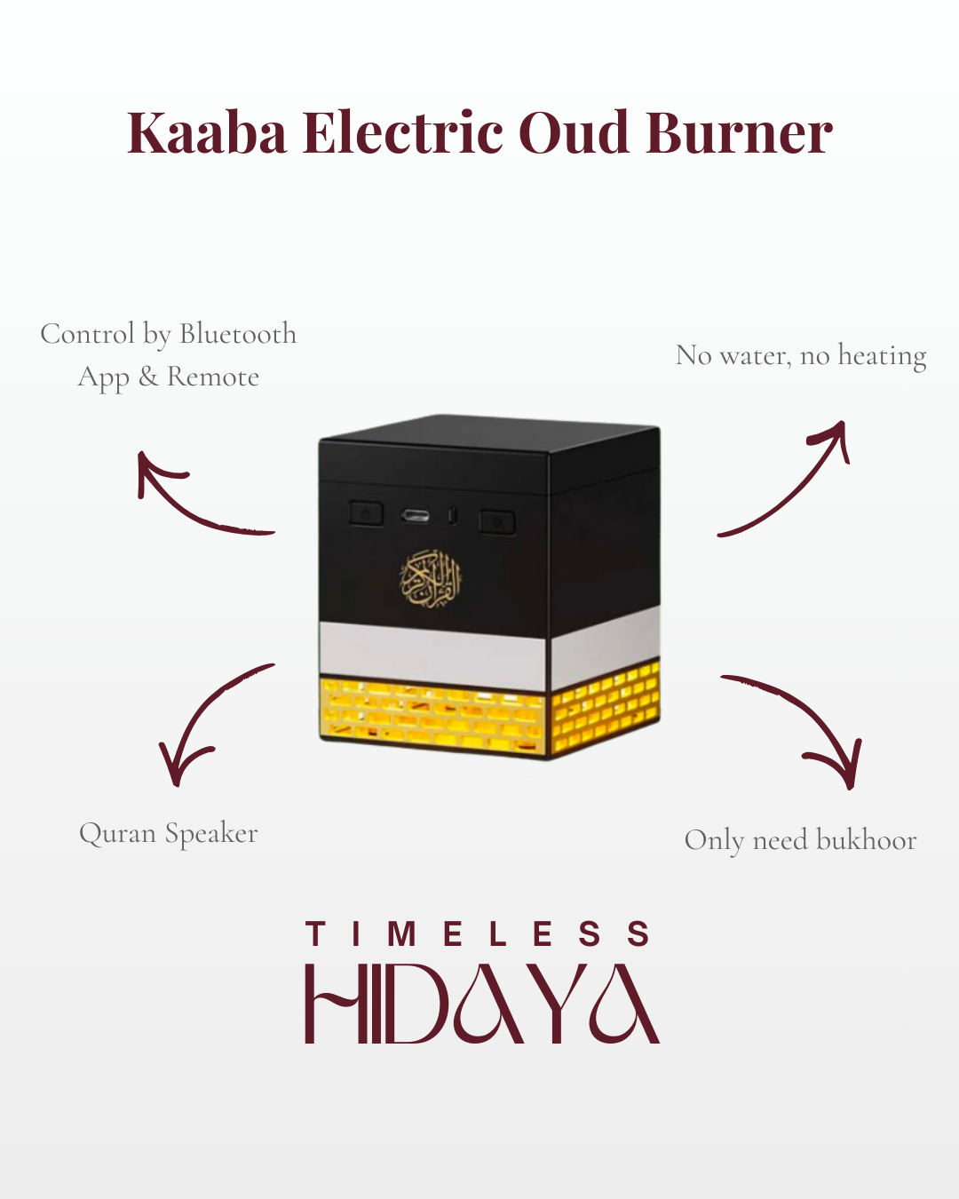 Kaaba Electric Burner + Quran Speaker