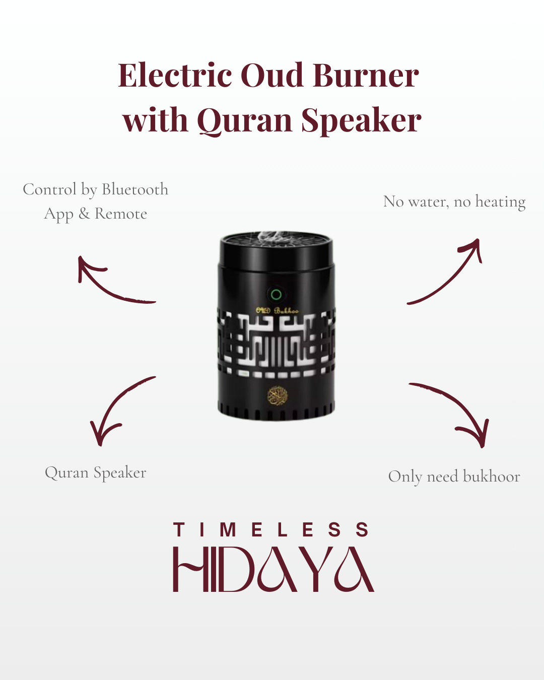 Electric Oud Burner + Quran Speaker