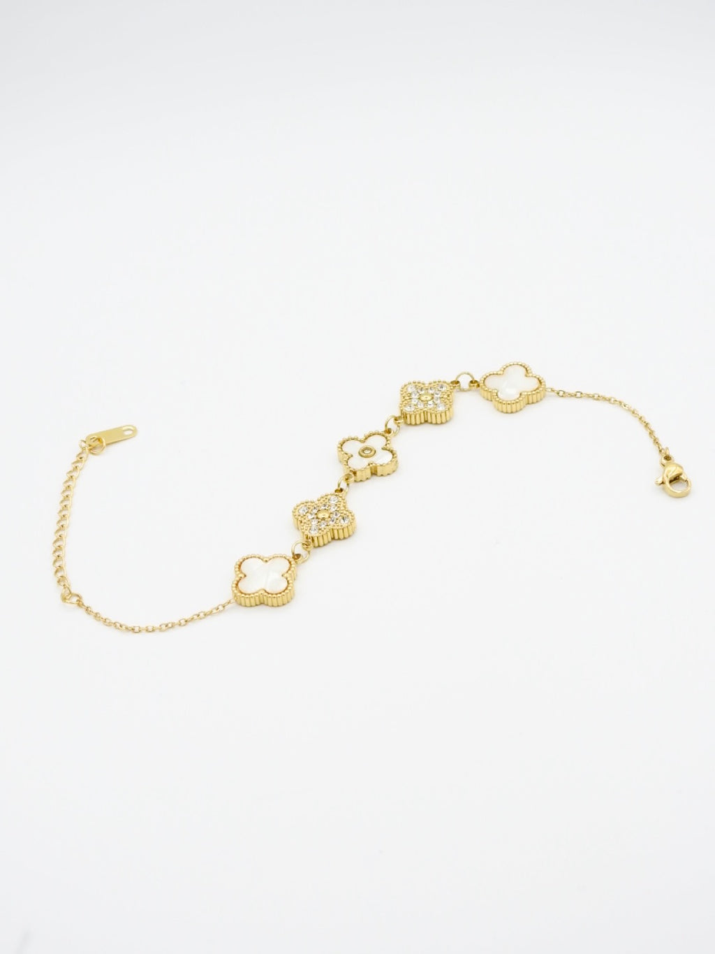 Blanc Clover Bracelet