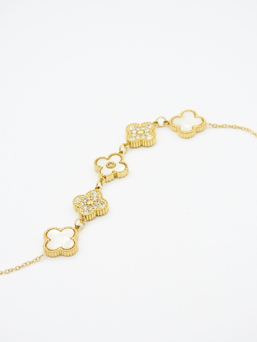 Blanc Clover Bracelet