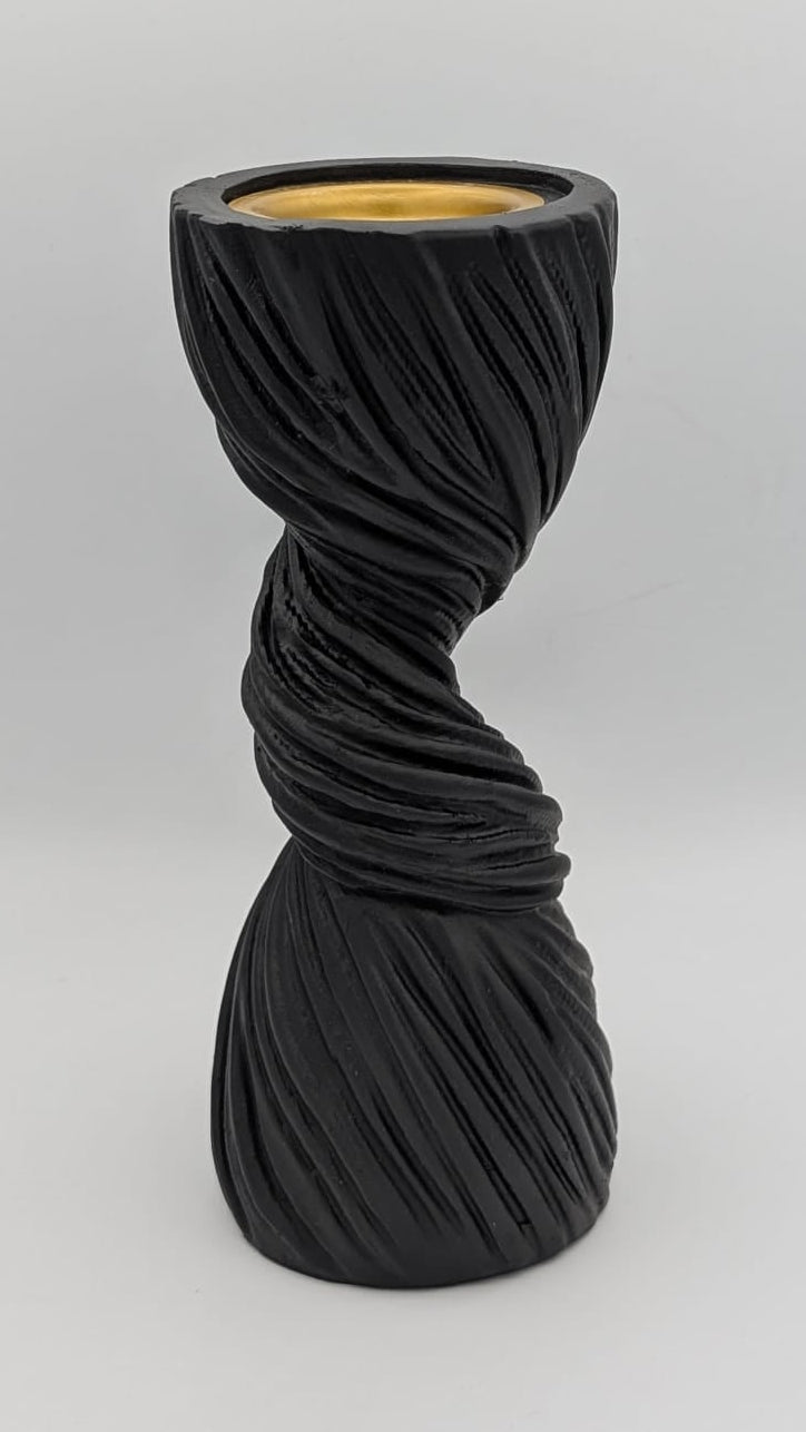 Sculpted Twist Charcoal Oud & Bukhoor Burner
